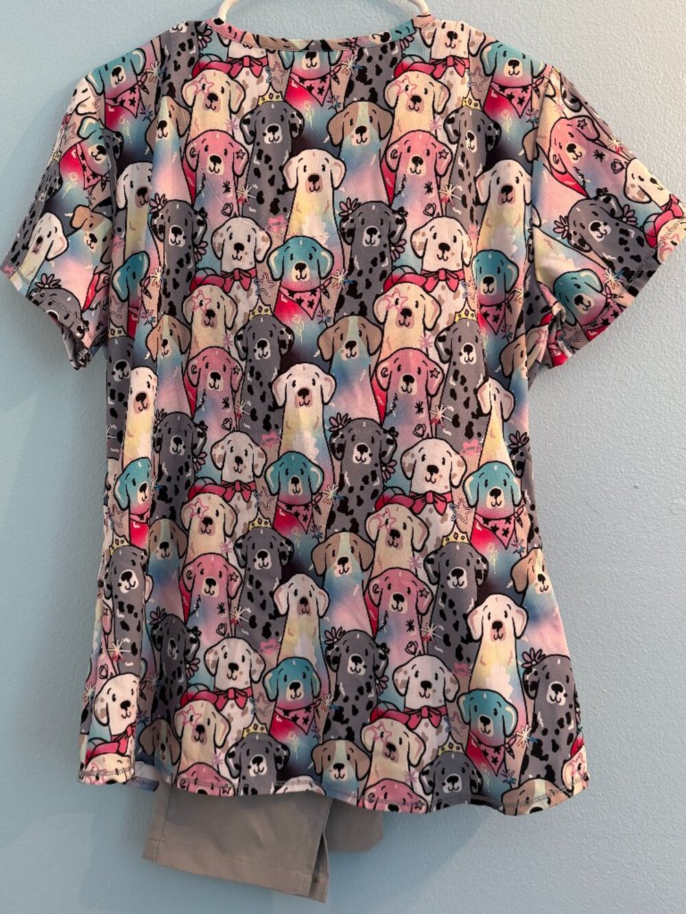 Women's Scrub Set Sketchers and JGEE Dog Print